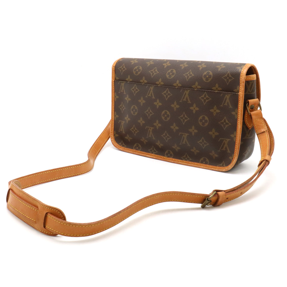 Louis Vuitton Monogram Gibeciere MM Shoulder Bag M42247 in Good Condition