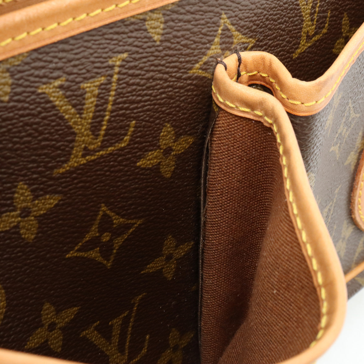 Louis Vuitton Monogram Gibeciere MM Shoulder Bag M42247 in Good Condition