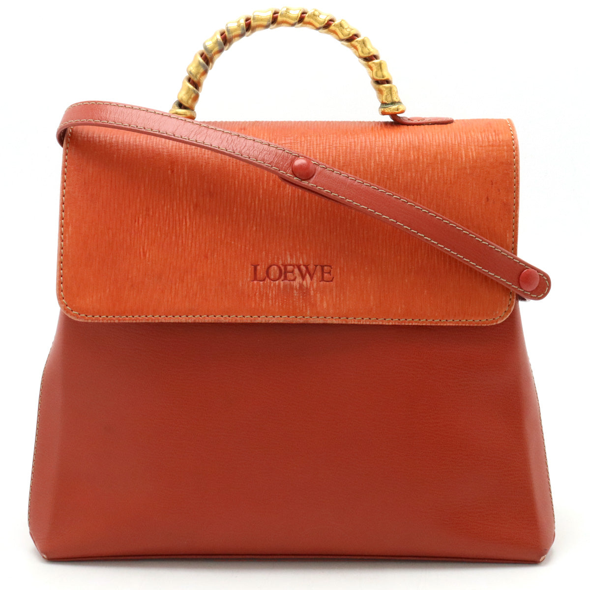 Loewe Velazquez Twist Leather Handbag