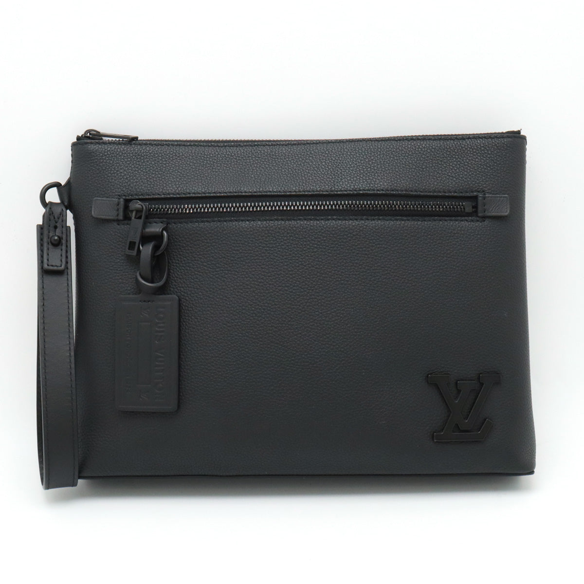 Louis Vuitton Grain Leather Aerogram Pochette Clutch M69837