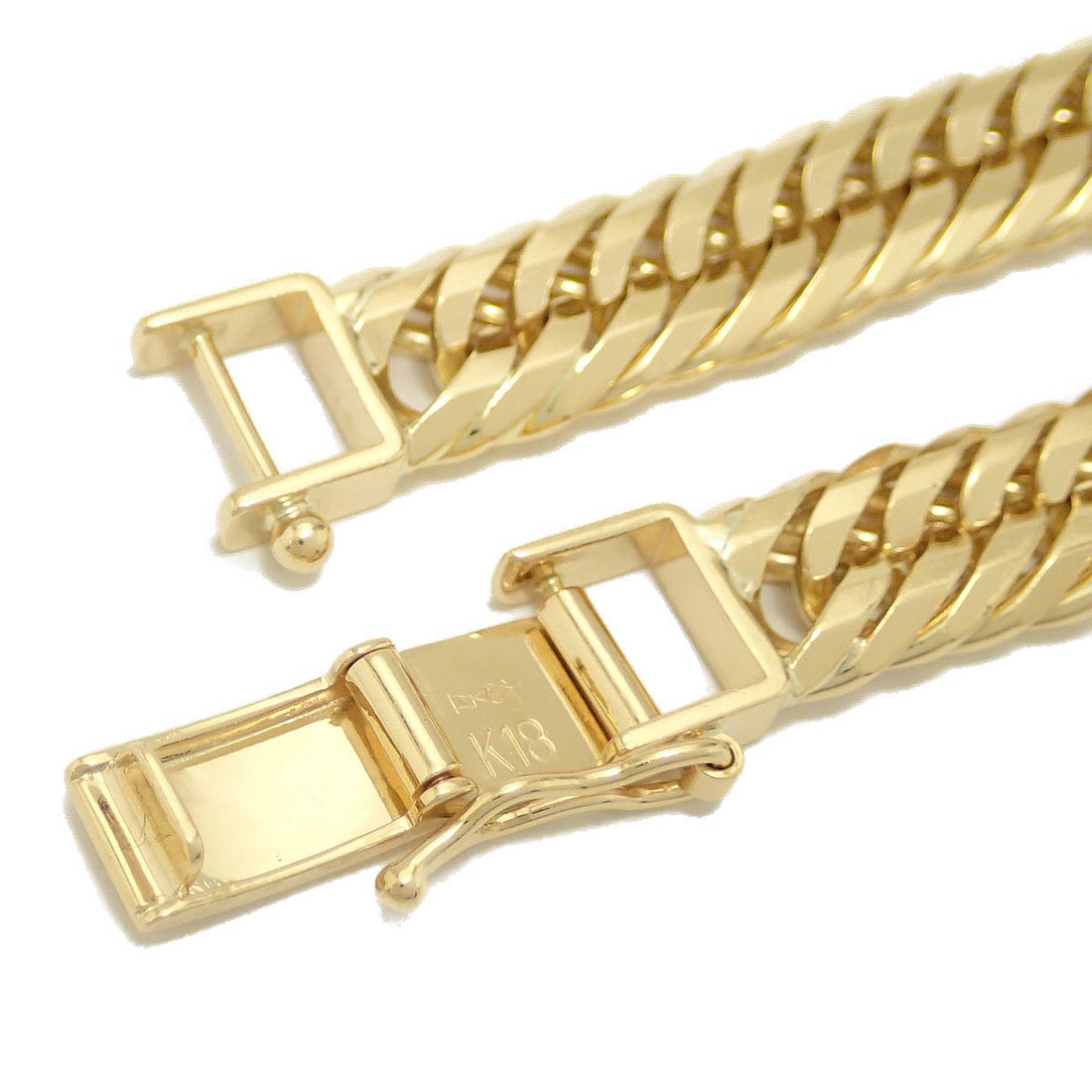 K18 YG KIHEI Gold Bracelet 18cm 30g