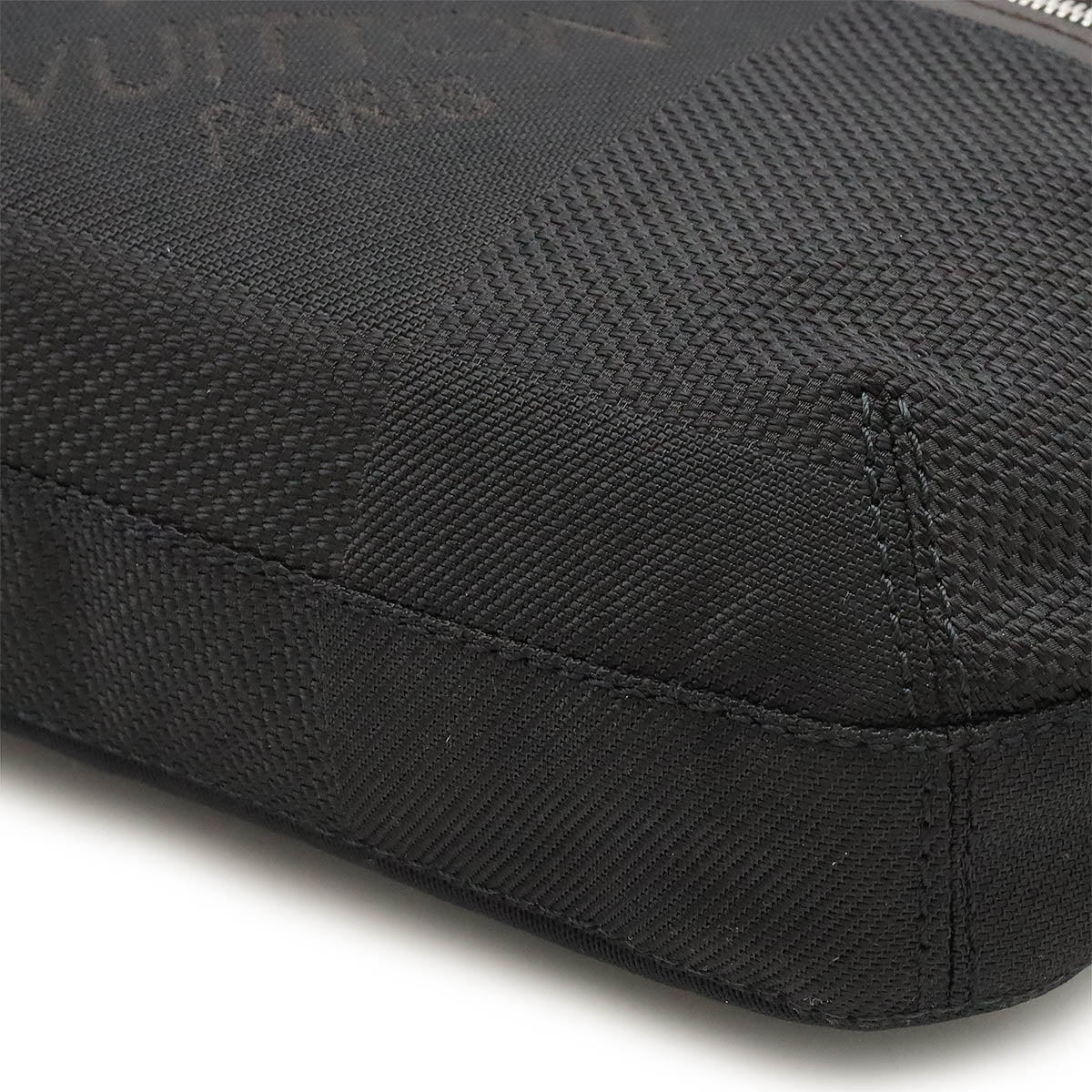 Louis Vuitton Damier Geant Arcy Waist Bag Black in Very Good Condition