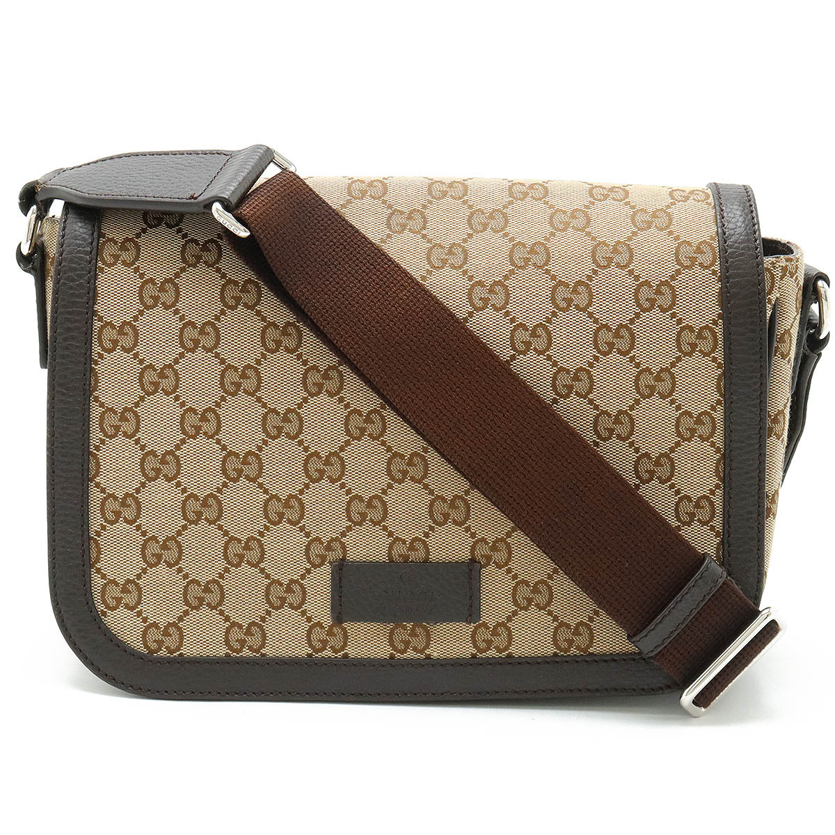 Gucci GG Canvas Leather Shoulder Bag 449172