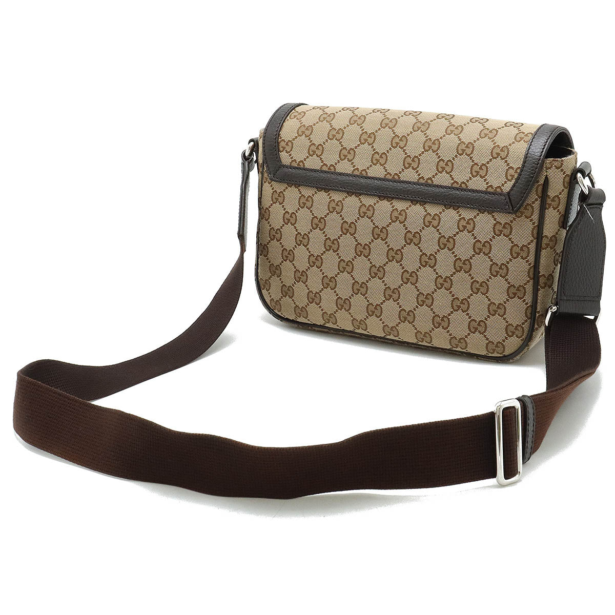 Gucci GG Canvas Leather Shoulder Bag 449172