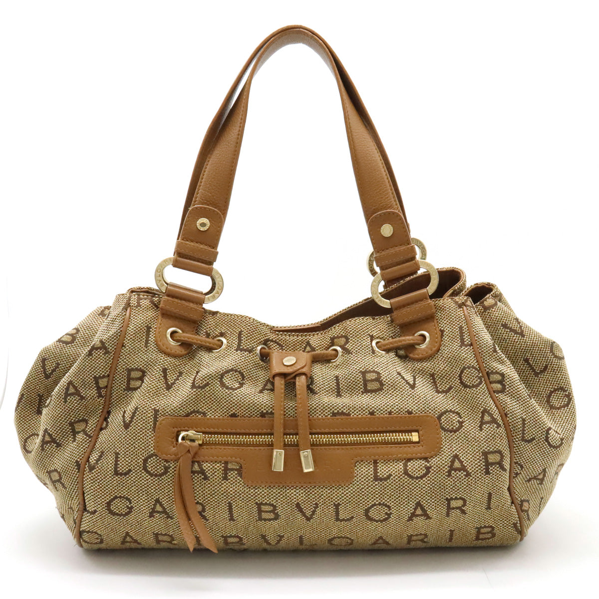 Bvlgari Logo Mania Maxi Letter Tote Bag