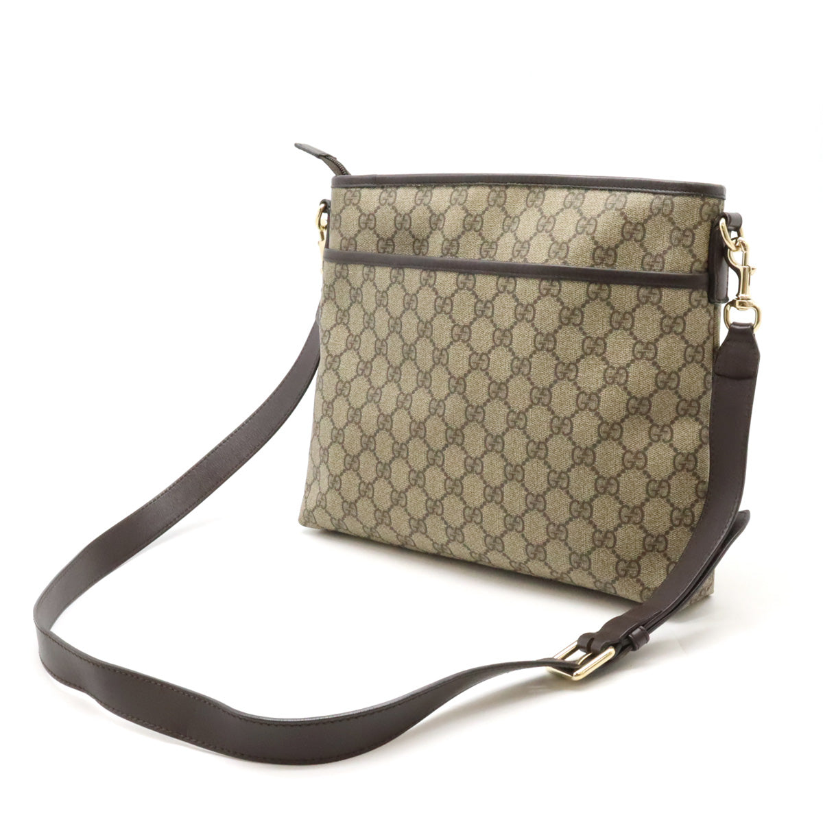 Gucci GG Supreme PVC/Leather Shoulder Bag 388924 in Good Condition