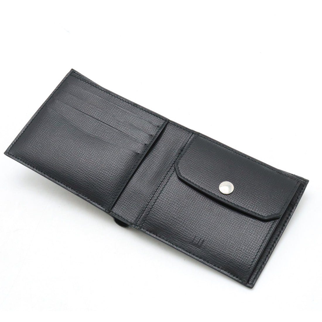 Dunhill BOURDON Leather Bifold Wallet Black L2X232A