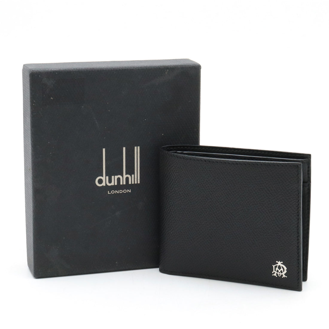 Dunhill BOURDON Leather Bifold Wallet Black L2X232A