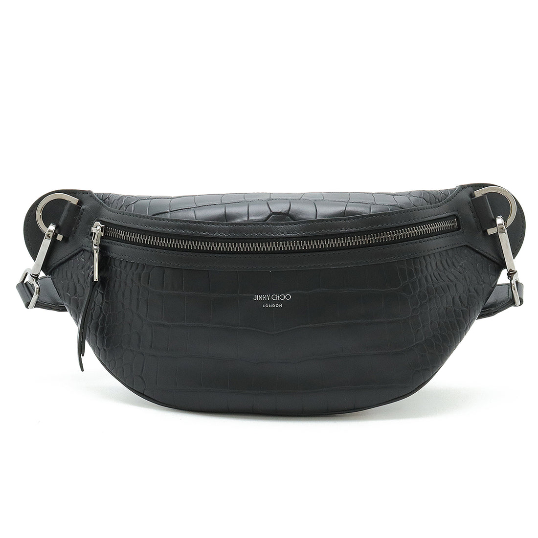 Jimmy Choo Croc-Embossed Leather Waist Bag