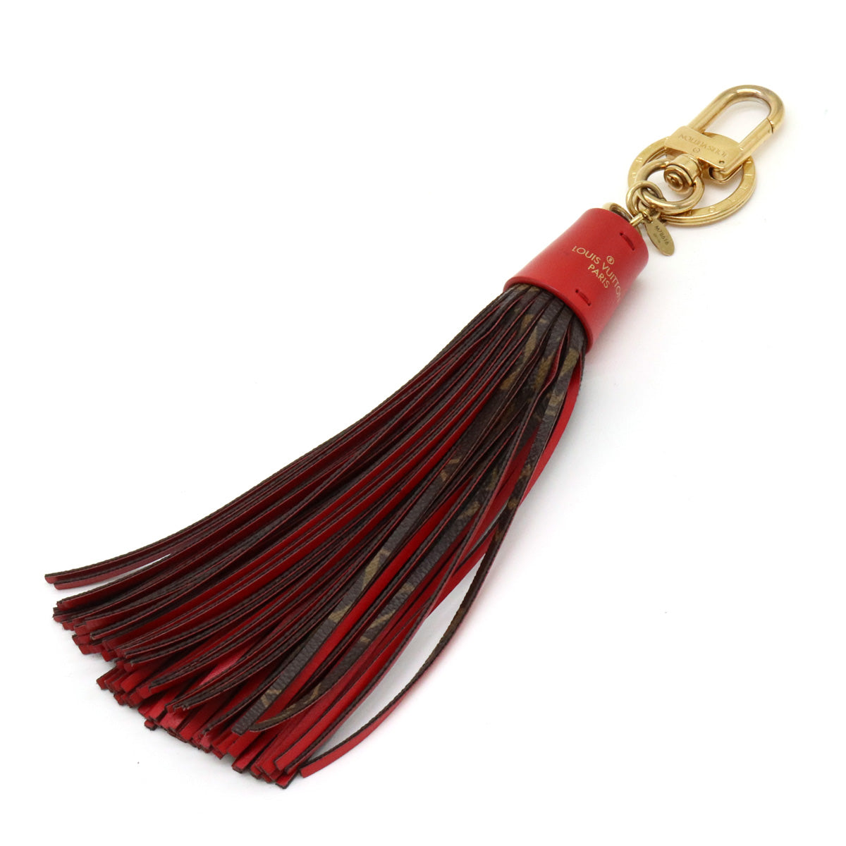 Louis Vuitton Monogram Key Holder Tassel Fringe Bag Charm M78616 in Very Good Condition