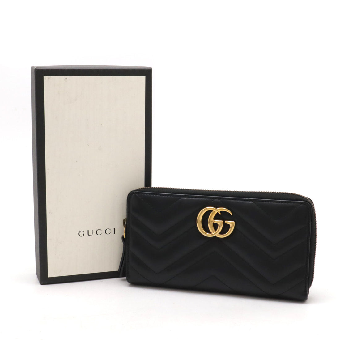 Gucci GG Marmont Quilted Leather Zip-Around Wallet 443123