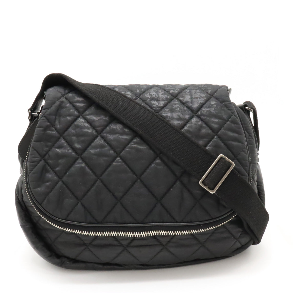 Chanel Matelasse Coated Nylon Leather Shoulder Bag