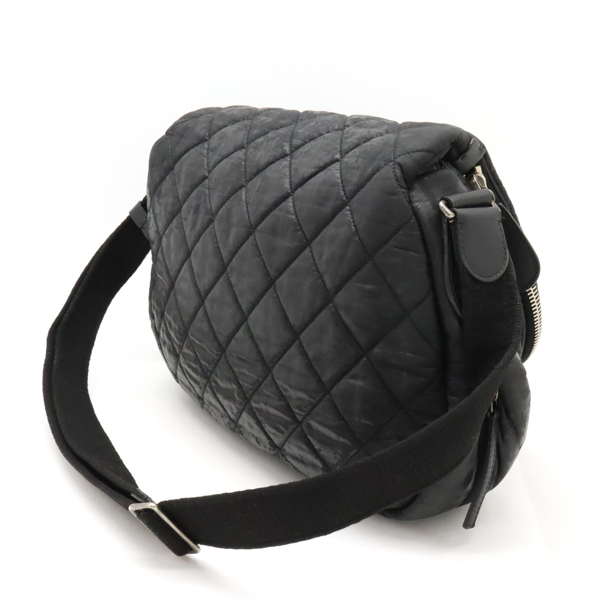 Chanel Matelasse Coated Nylon Leather Shoulder Bag