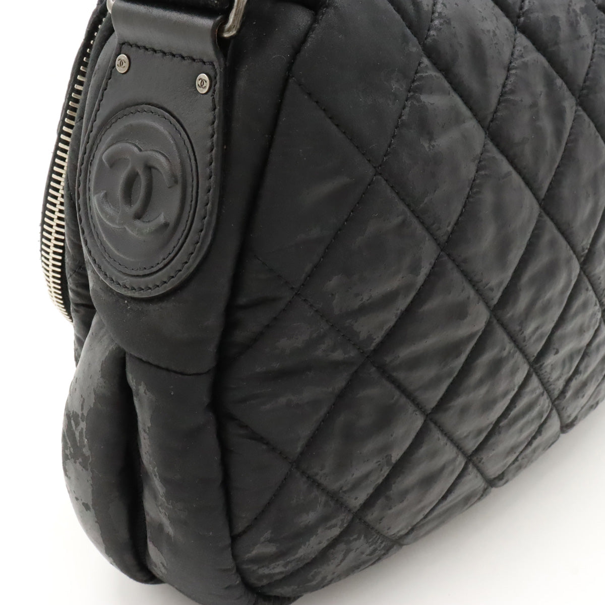 Chanel Matelasse Coated Nylon Leather Shoulder Bag