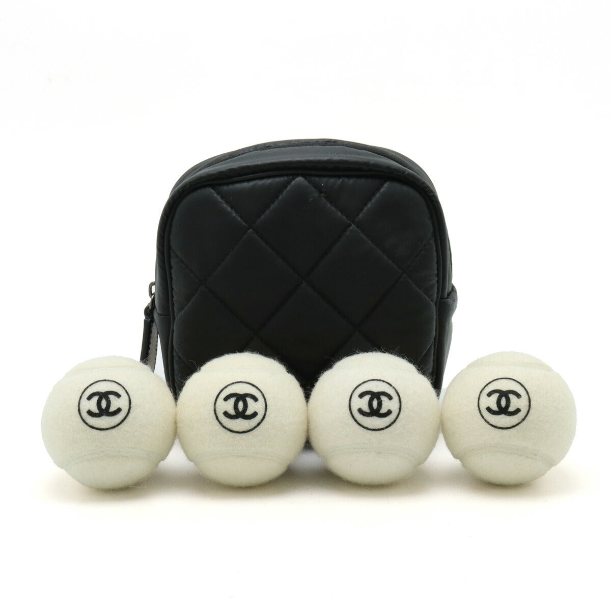 Chanel Coco Mark Tennis Ball Set Pouch