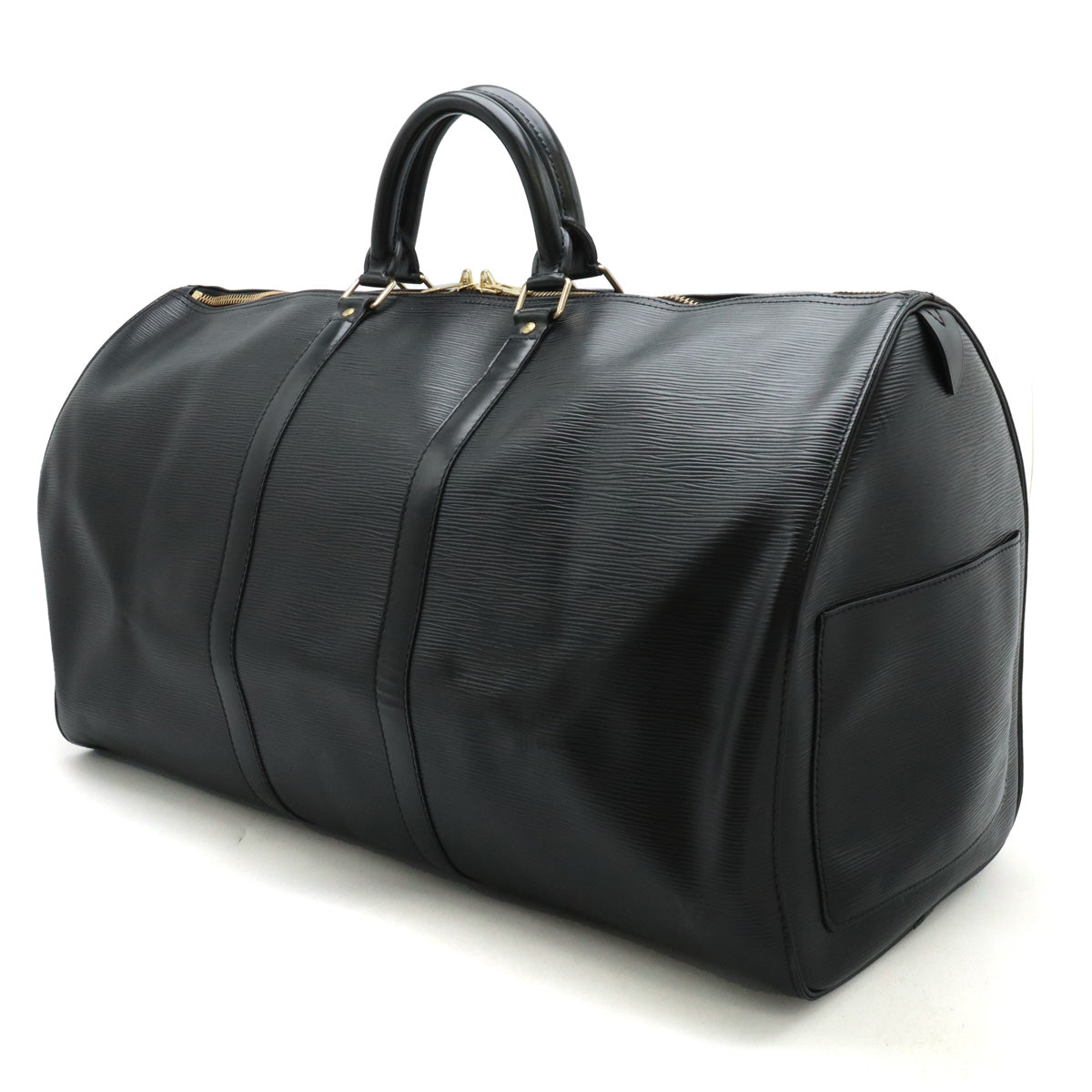 Louis Vuitton Epi Keepall 55 Boston Bag Black in Very Good Condition