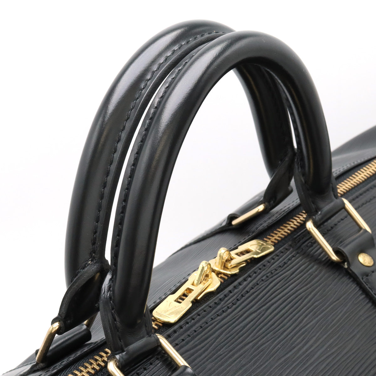 Louis Vuitton Epi Keepall 55 Boston Bag Black in Very Good Condition