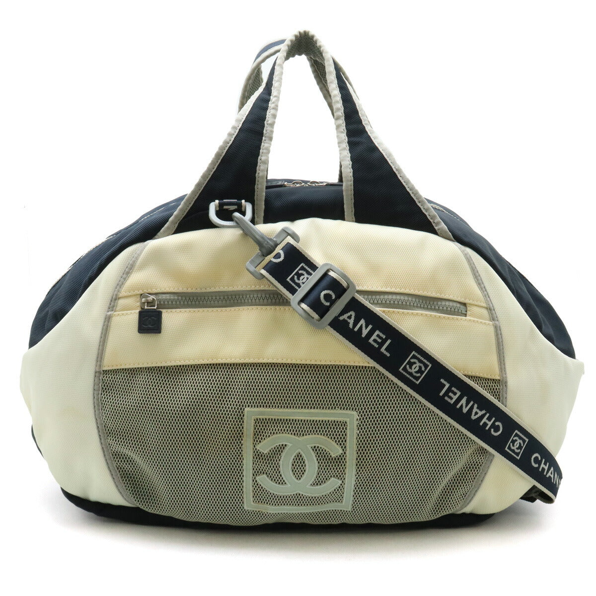 Chanel Nylon Canvas Sports Line Boston Bag in Good Condition