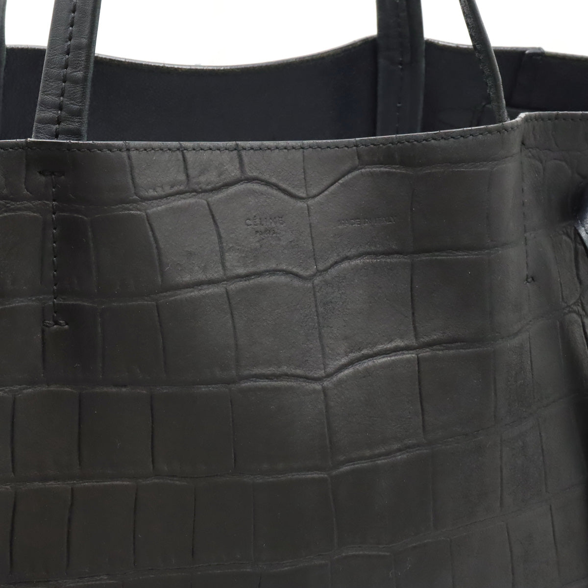 Celine Leather Phantom Tote Bag Black