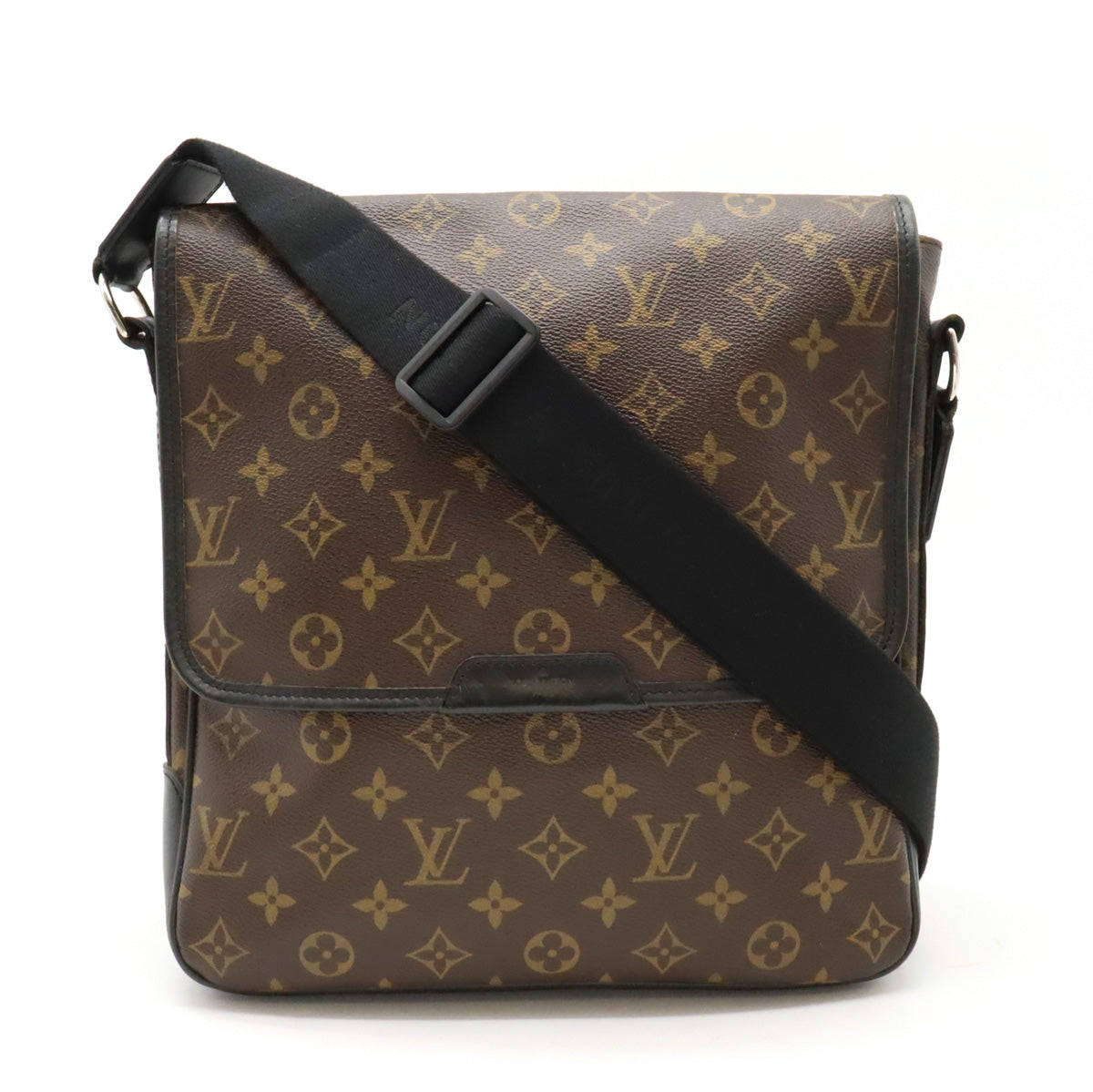 Louis Vuitton Monogram Macassar Bass MM Shoulder Messenger Bag M56715 in Very Good Condition