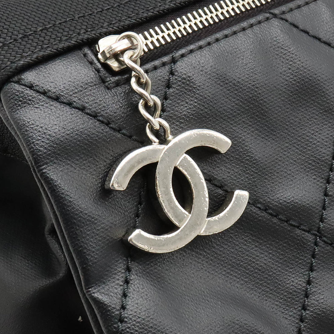 Chanel Paris Biarritz Coated Canvas Shoulder Bag A38427