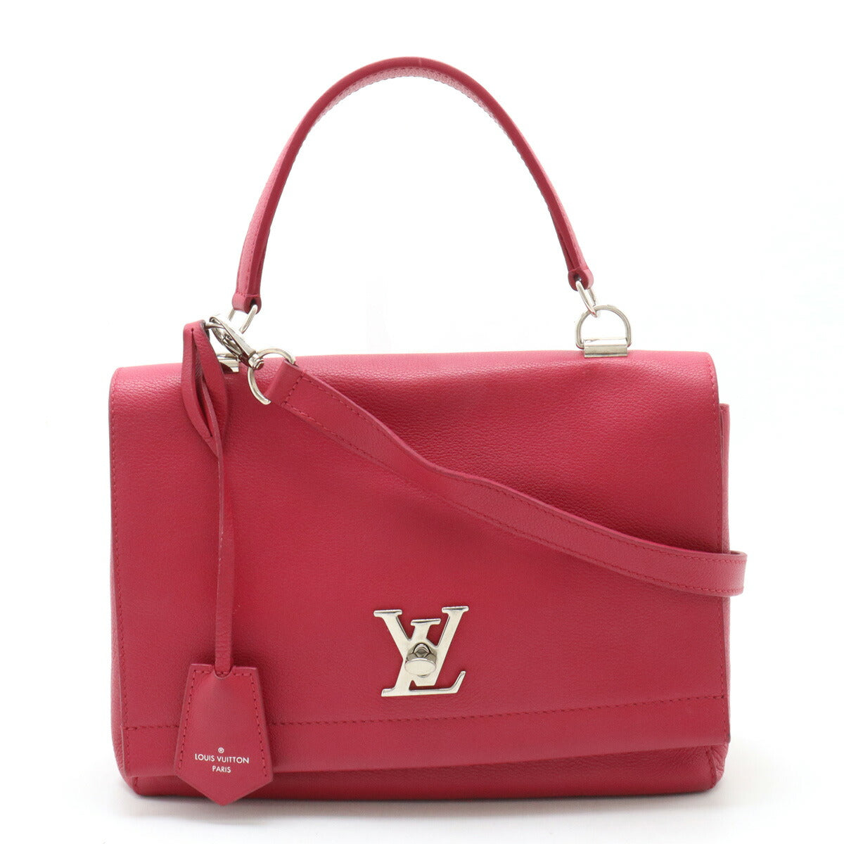 Louis Vuitton Lockme Cartable Soft Calf Leather Handbag M50249 in Very Good Condition