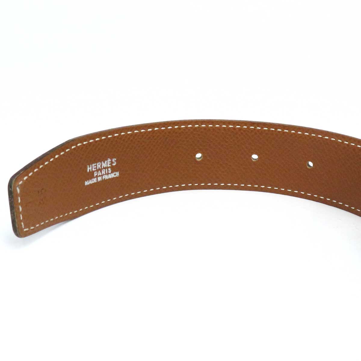 Hermes Reversible Leather Belt Black Brown