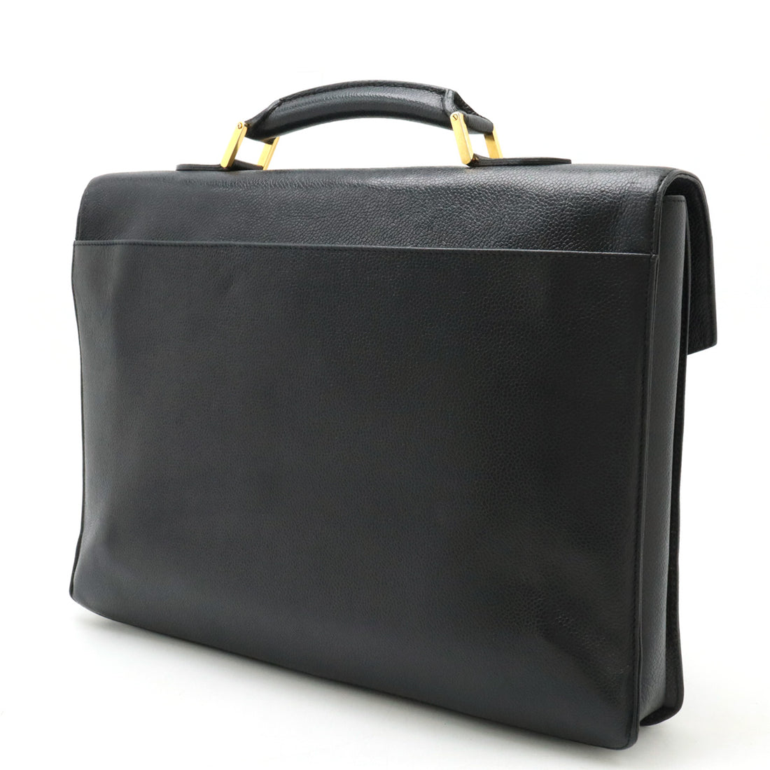 Chanel Caviar Leather Business Briefcase Black