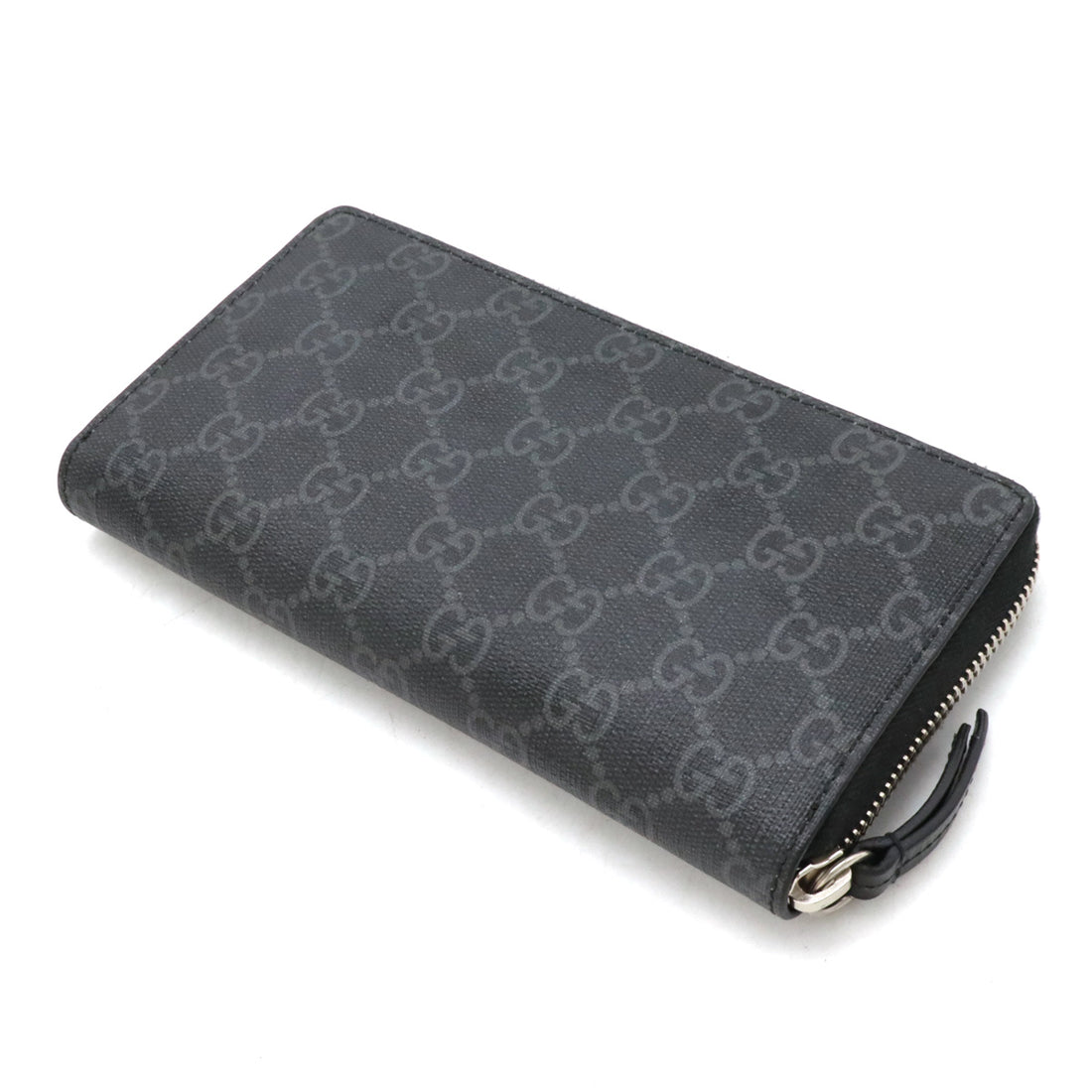 Gucci GG Supreme Zip Around Wallet PVC/Leather 451273