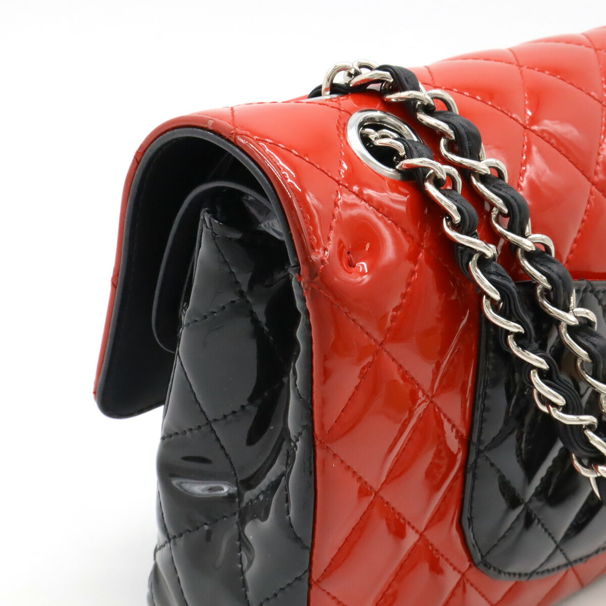 Chanel Patent Leather Matelasse Shoulder Bag