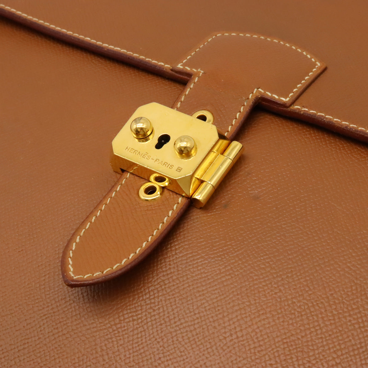 Hermes Sac a Depeche 41 Briefcase Gold