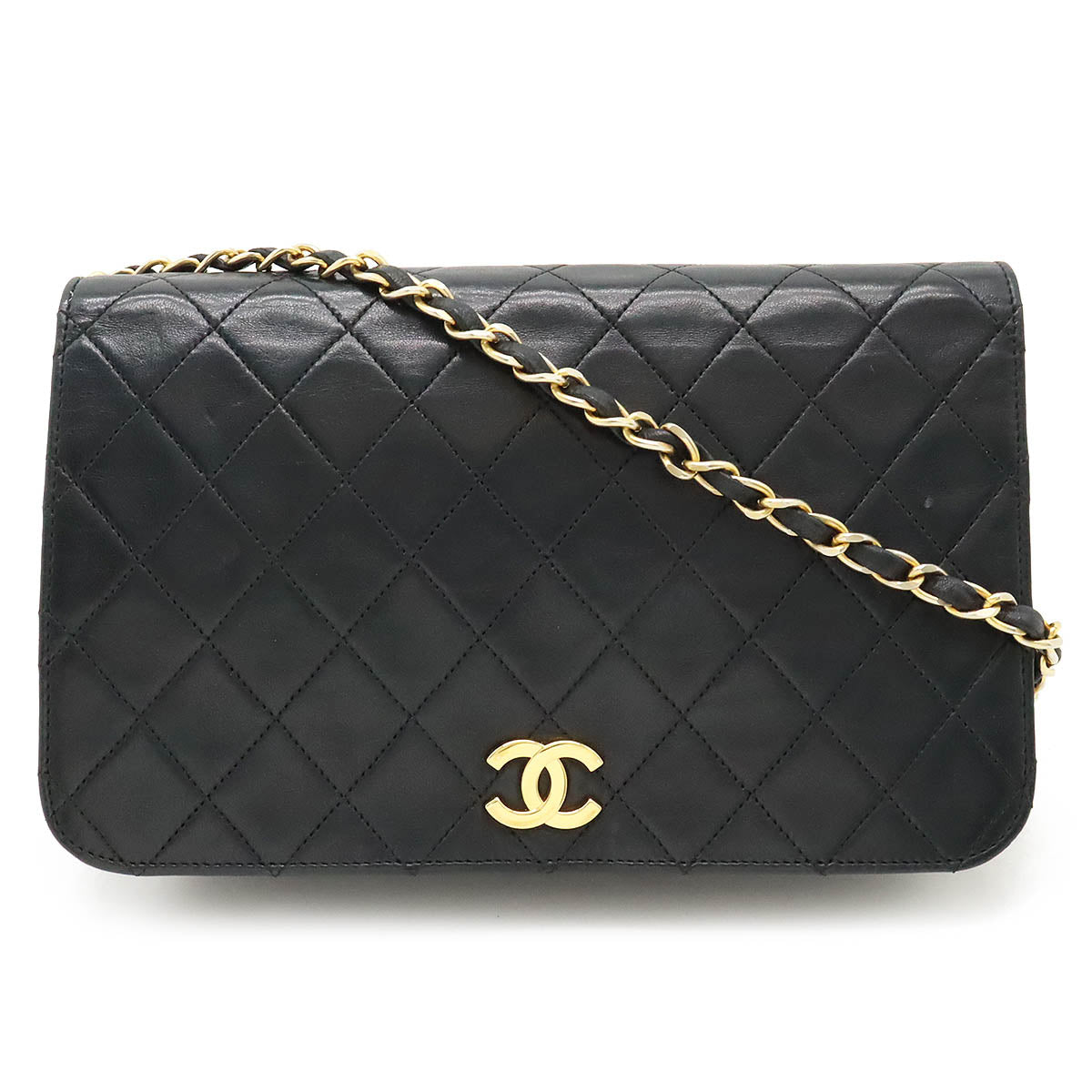 Chanel Leather Matelasse Coco Mark Chain Shoulder Bag in Good Condition