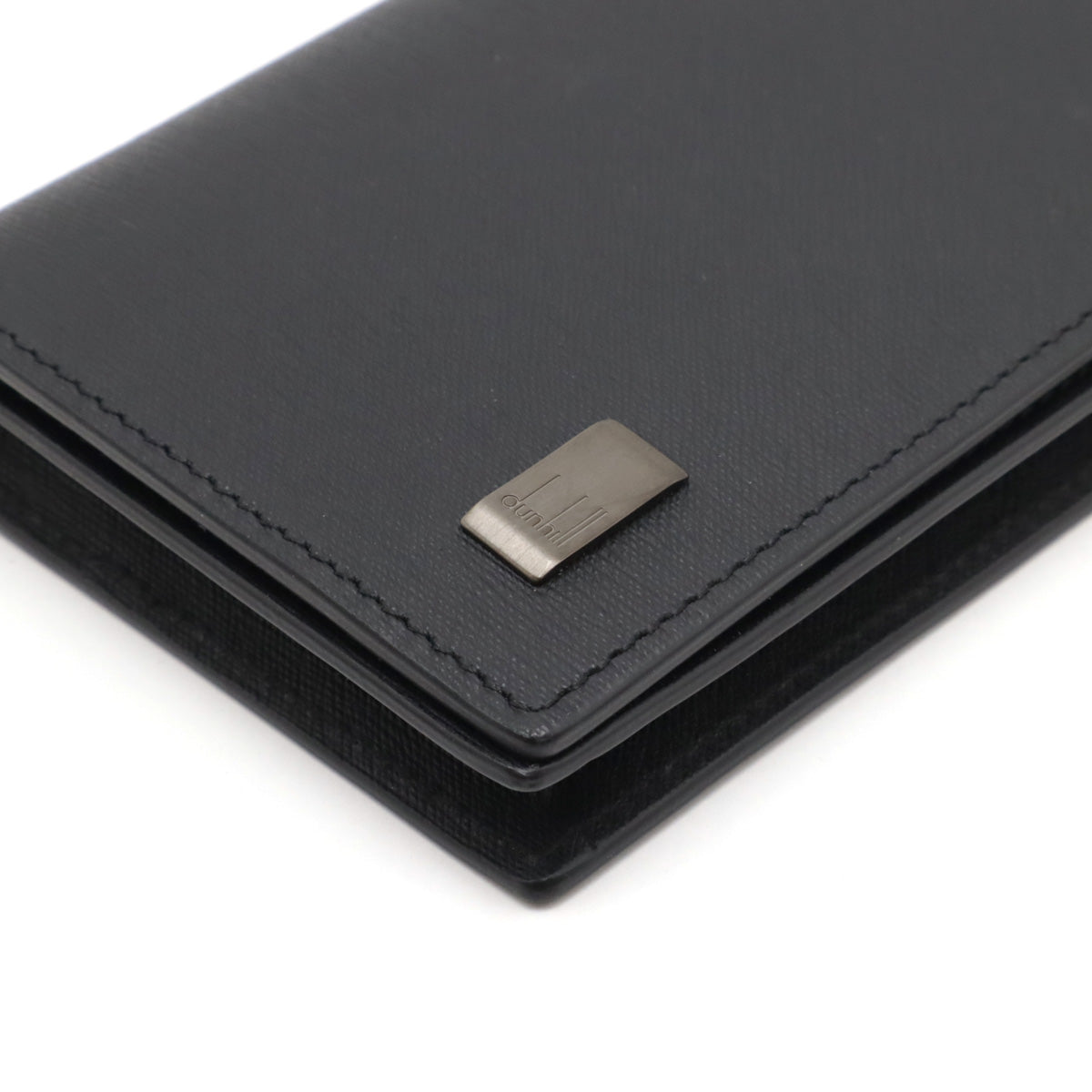 Dunhill Leather SIDECAR Card Case Black in Pristine Condition