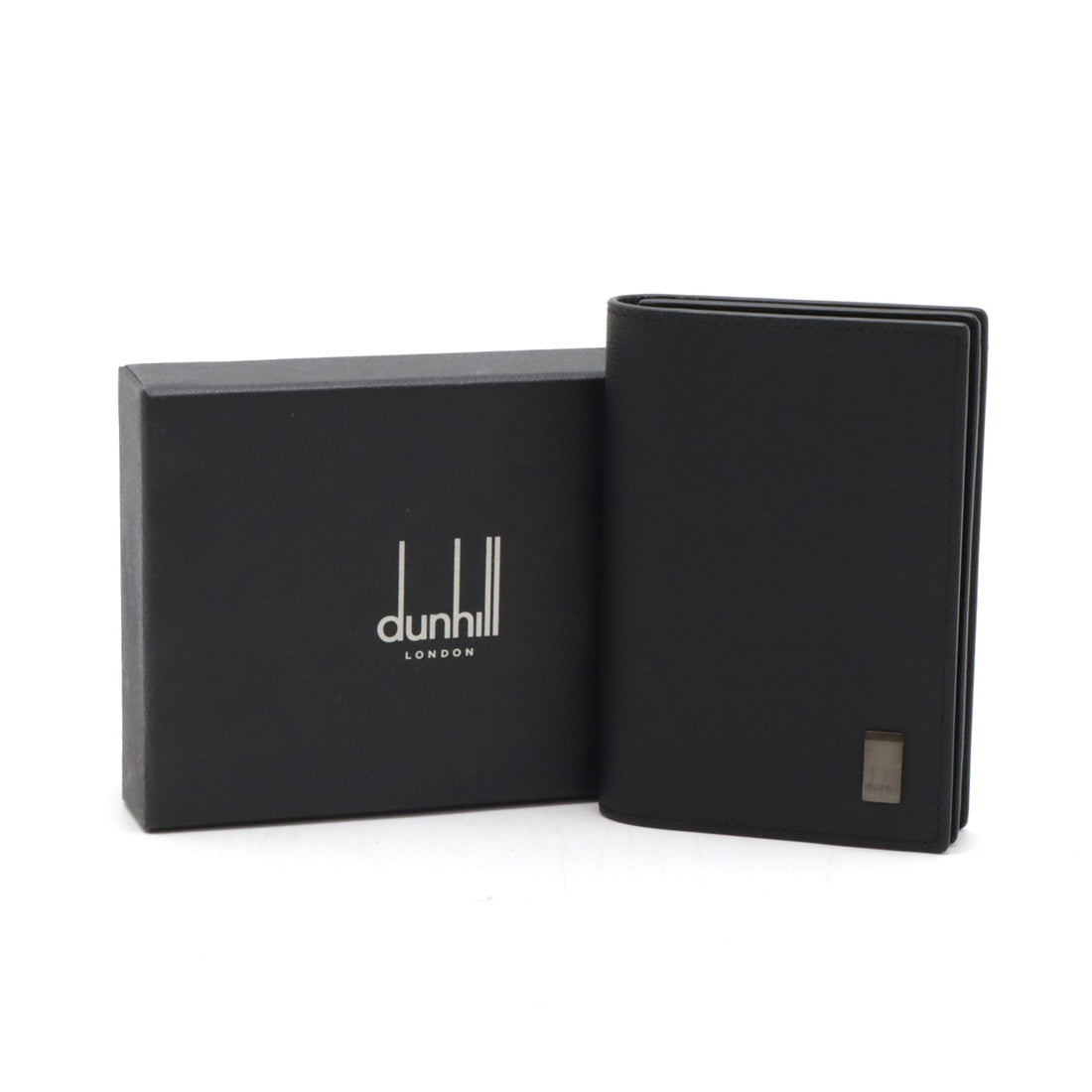 Dunhill Leather SIDECAR Card Case Black