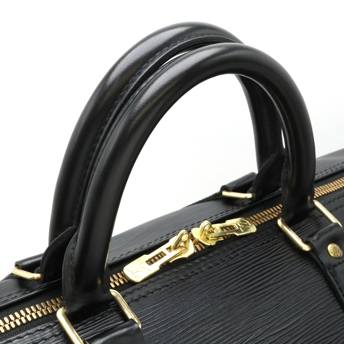 Louis Vuitton Epi Leather Keepall 55 Boston Bag Black