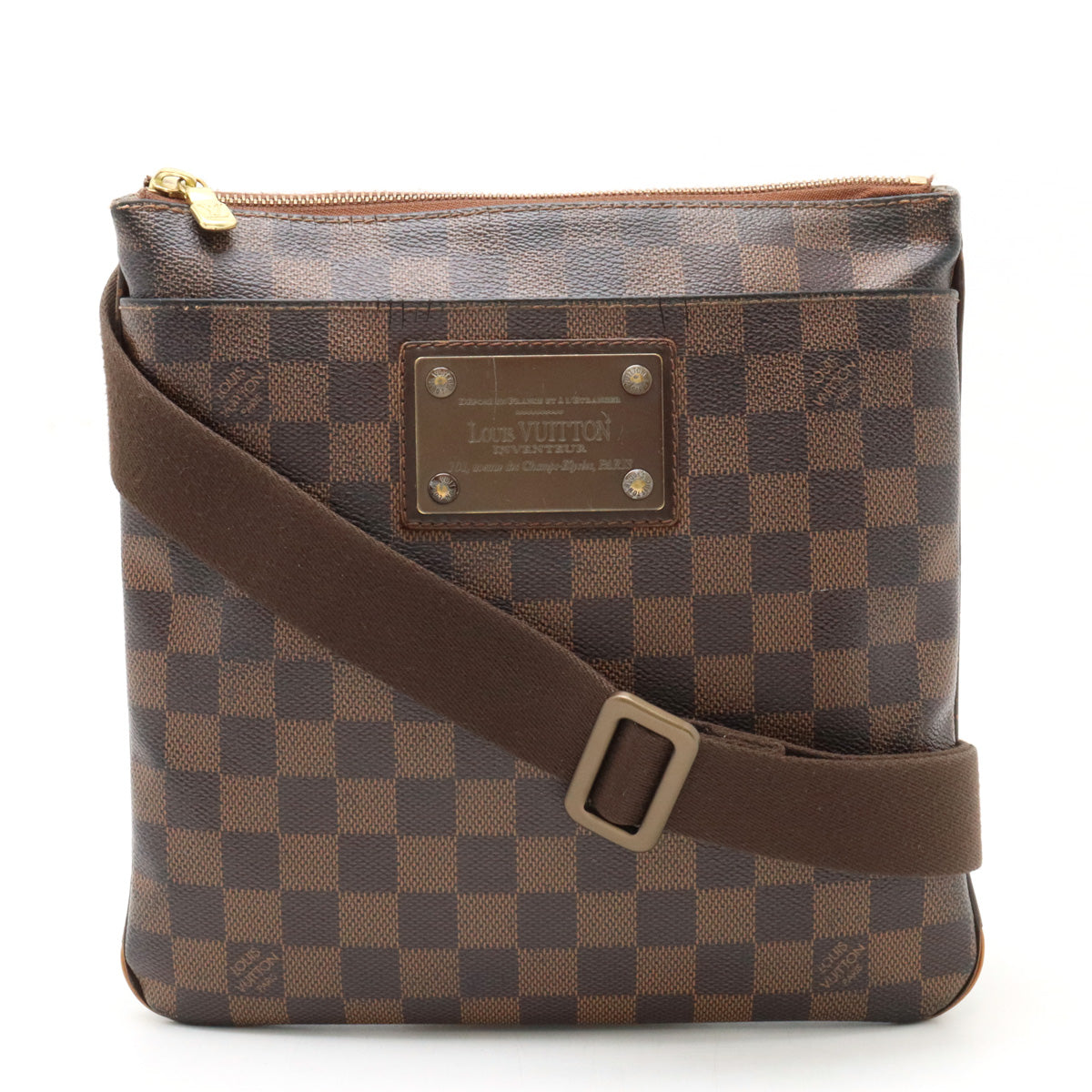 Louis Vuitton Damier Brooklyn Shoulder Bag N41100 in Good Condition