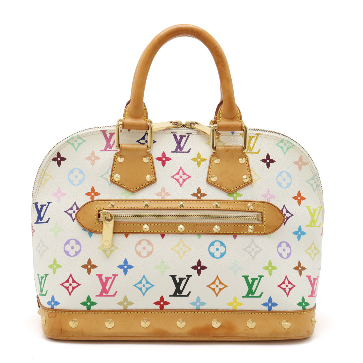 Louis Vuitton Alma Handbag White M92647 in Good Condition