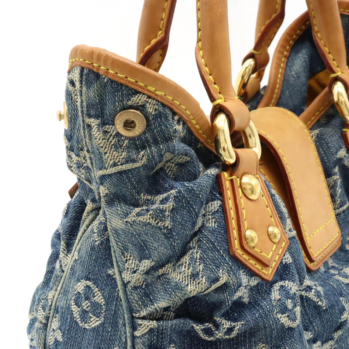 Louis Vuitton Monogram Denim Handbag Blue M95020