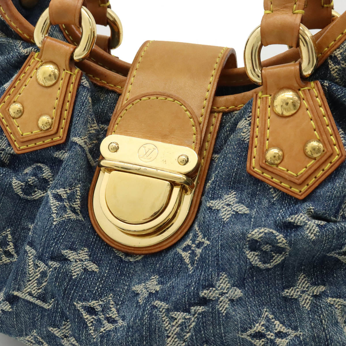 Louis Vuitton Monogram Denim Handbag Blue M95020