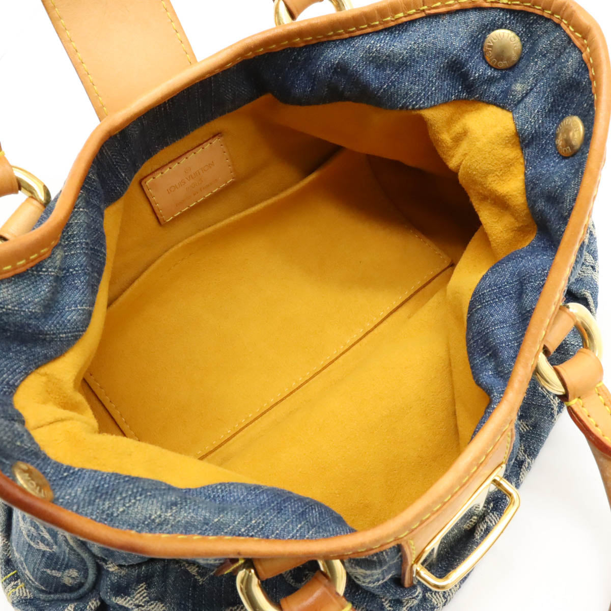 Louis Vuitton Monogram Denim Handbag Blue M95020