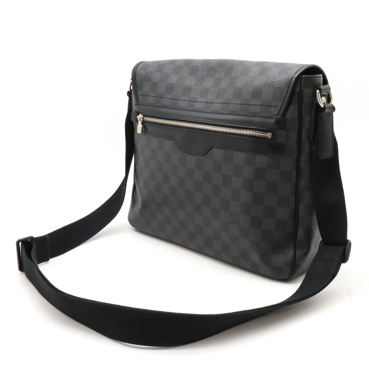 Louis Vuitton Damier Graphite Daniel MM Shoulder Bag N58029 in Good Condition