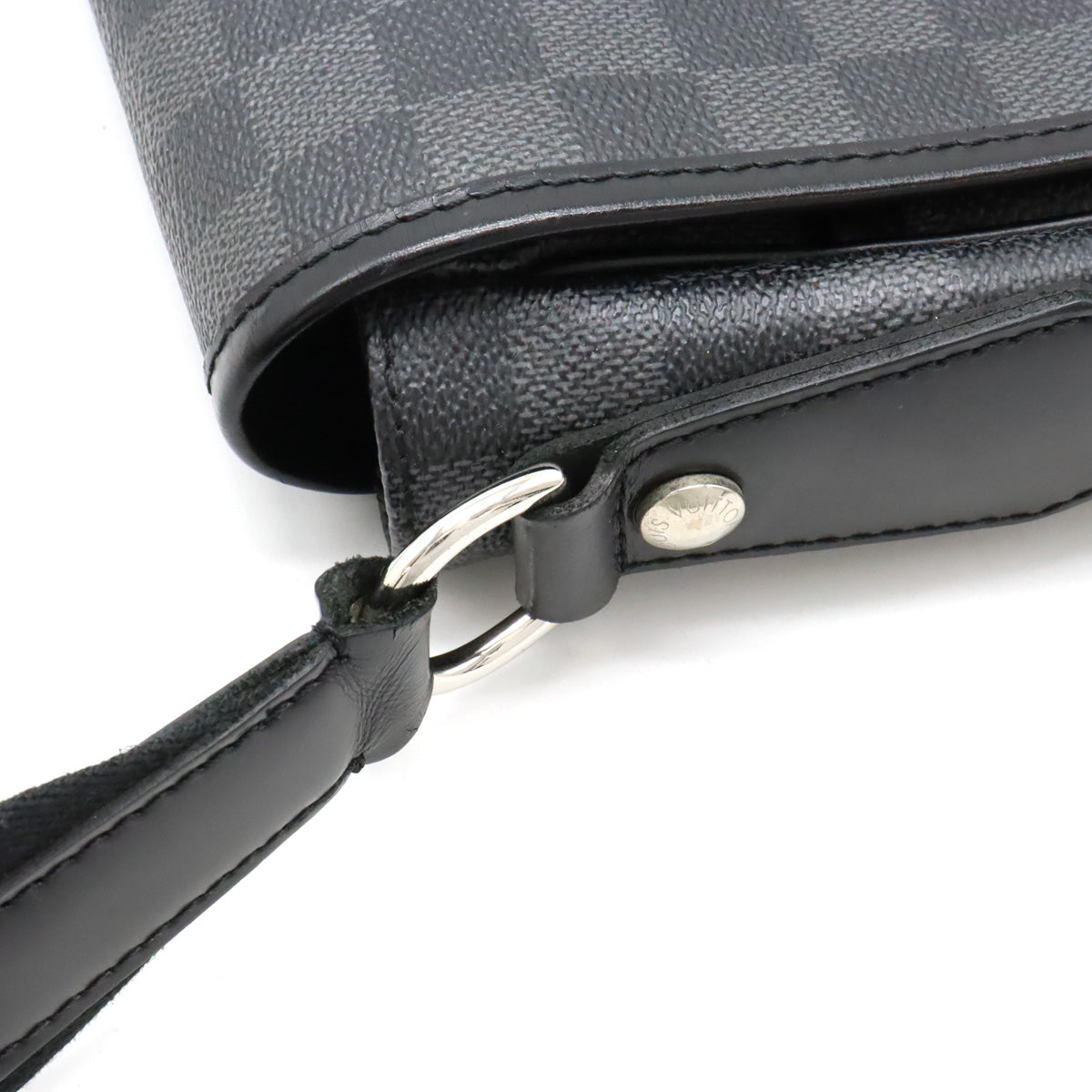 Louis Vuitton Damier Graphite Daniel MM Shoulder Bag N58029 in Good Condition