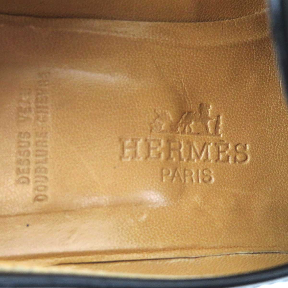 Hermes Black Leather Pumps