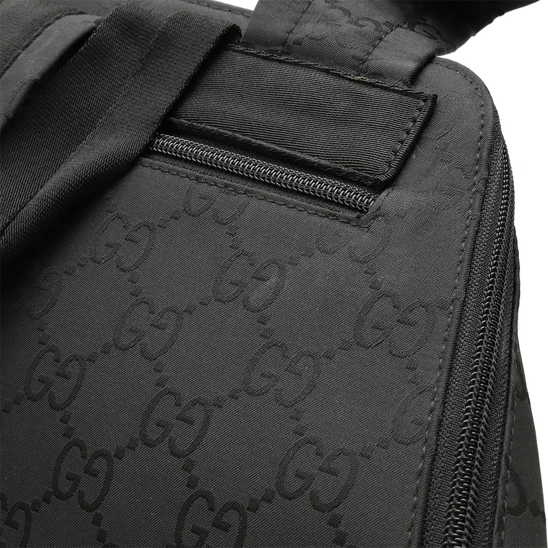 Gucci Nylon Leather Backpack Black