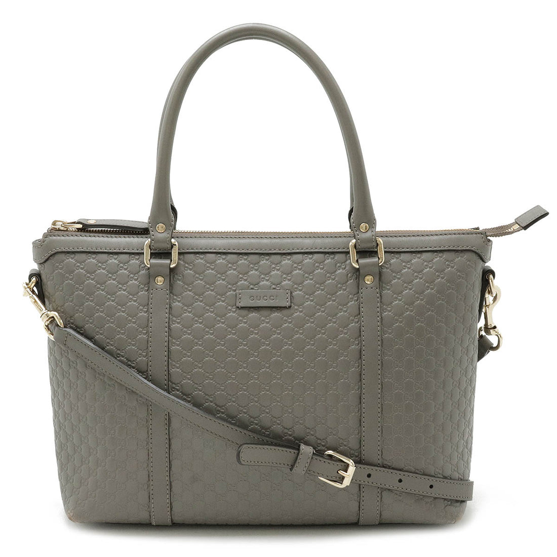 Gucci Leather Microguccissima Tote Bag