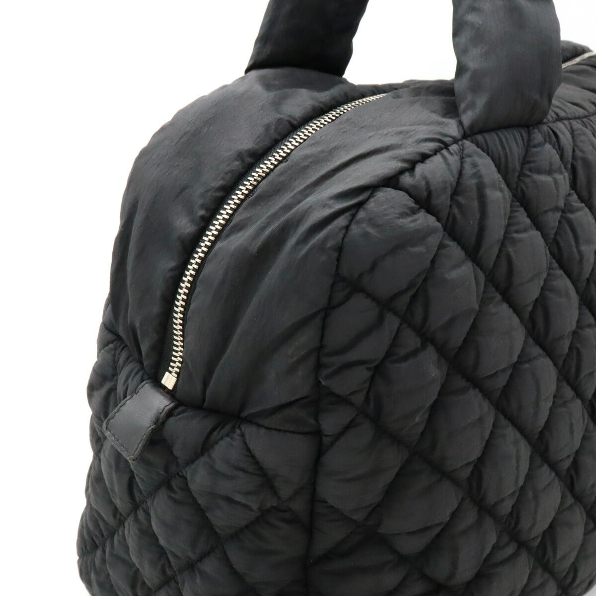 Chanel Cocoon Quilted Nylon Leather Boston Bag