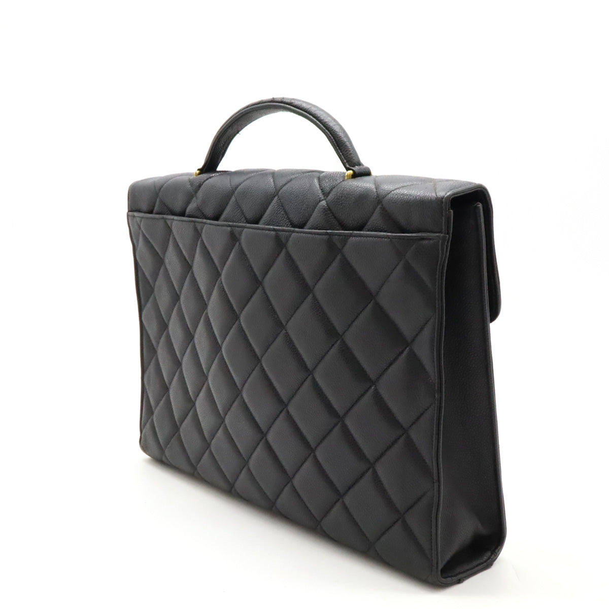 Chanel Caviar Skin Matelasse Business Bag Briefcase