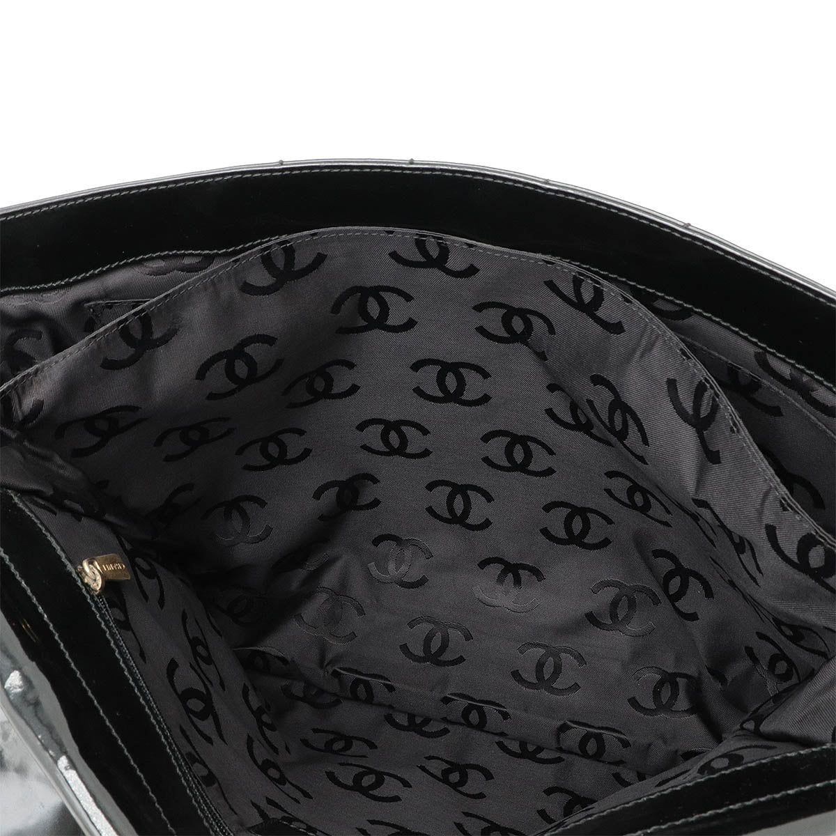 Chanel Patent Leather Chocobar Tote Bag