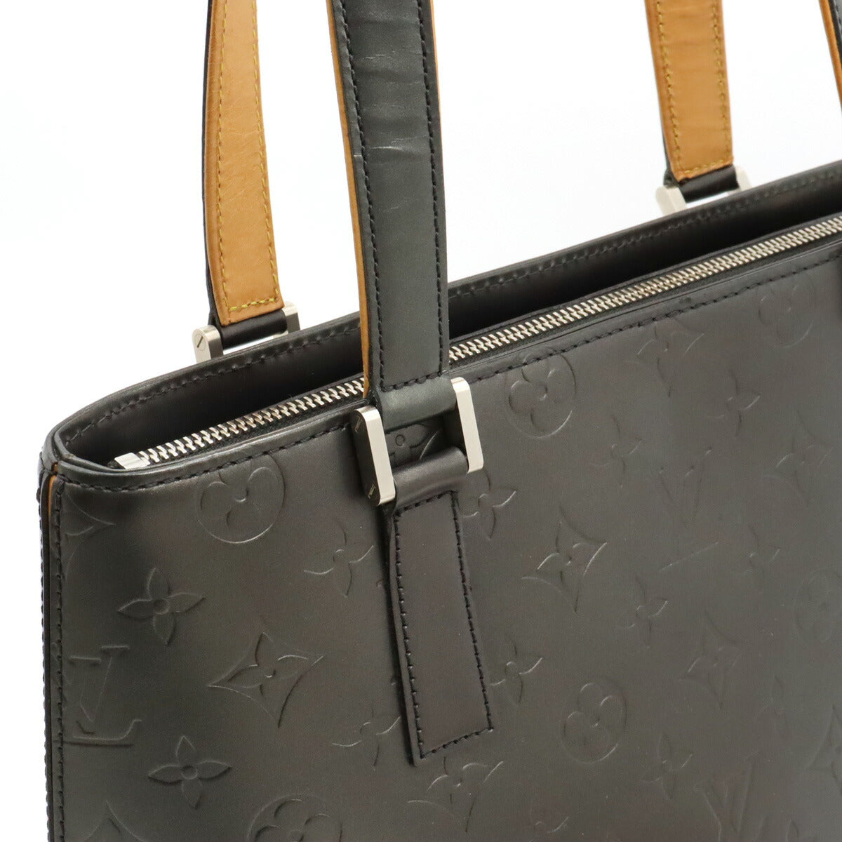 Louis Vuitton Monogram Mat Stockton Tote Bag Black