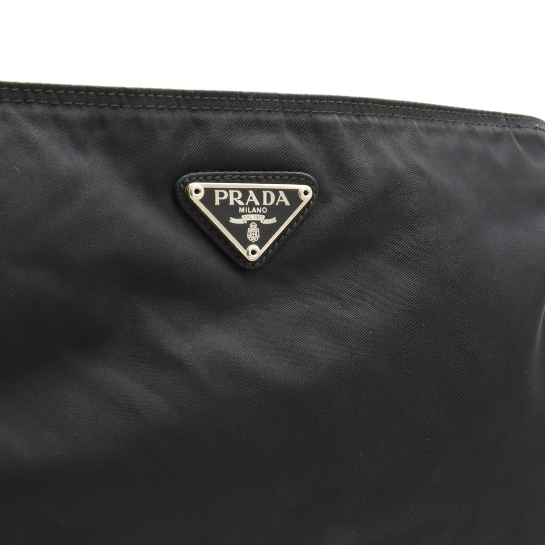 Prada Nylon/Leather Shoulder Messenger Bag Black